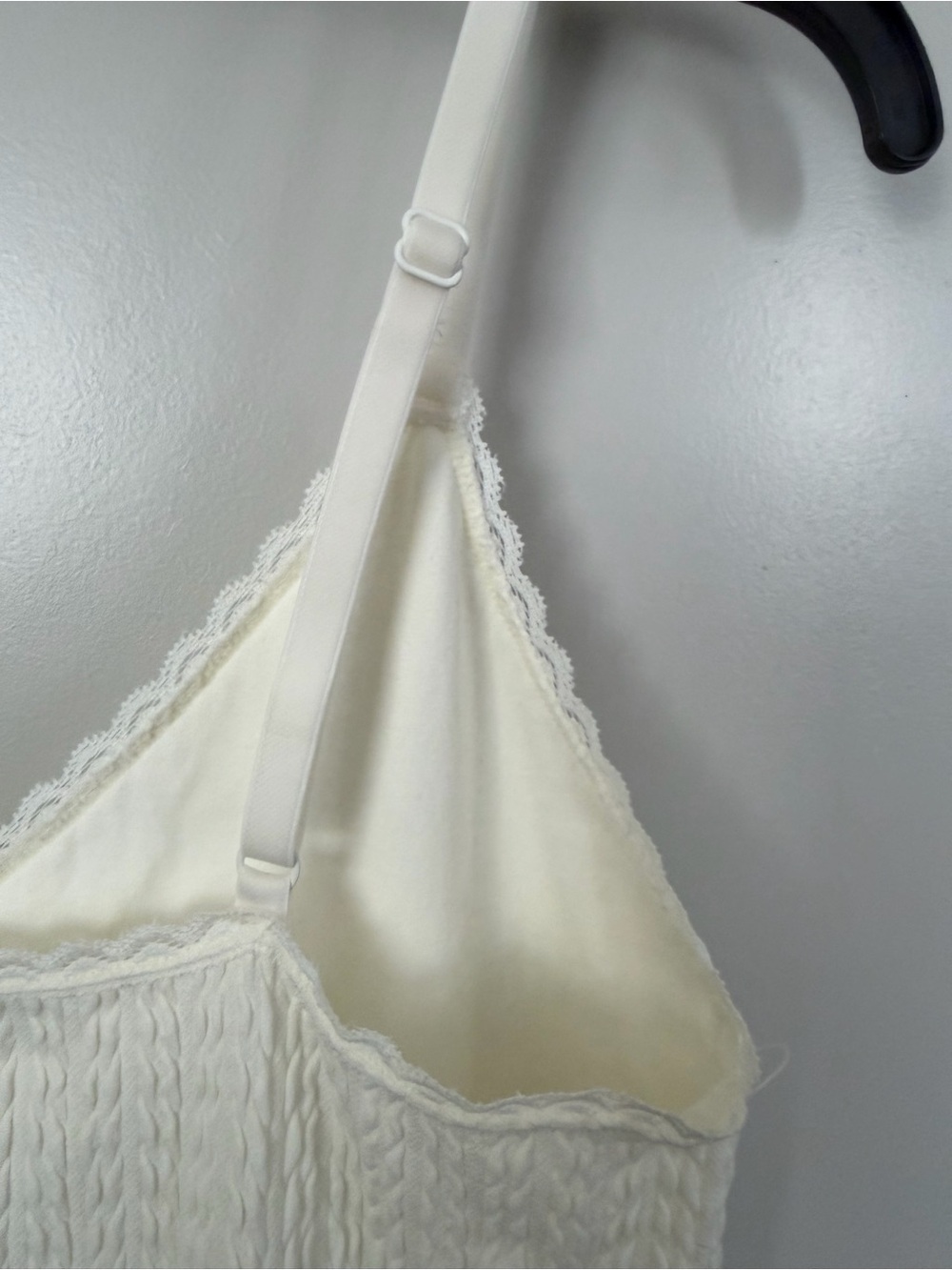 Pink Rose Cream Knit Cami - Picture 6 of 7